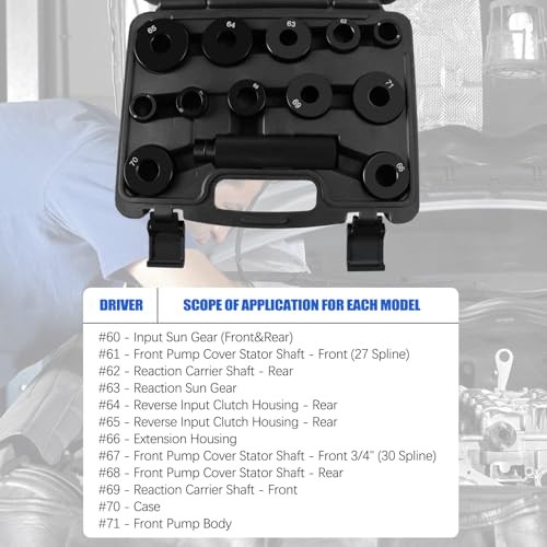 Transmission Bushing Driver Bushing Tool Kit, Master Bushing Driver Set for GM