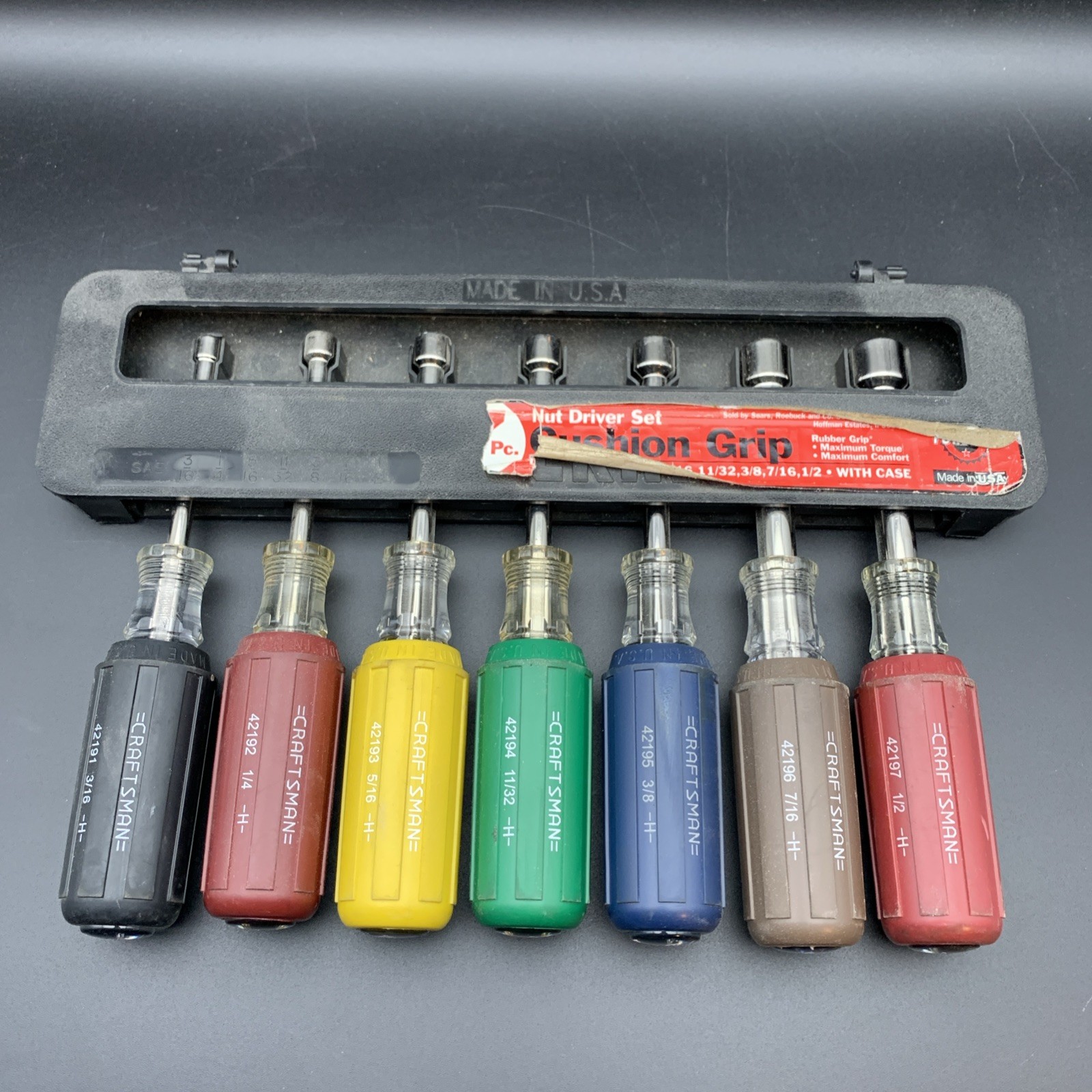 Craftsman 42191,92,93,94,95,96,97 3/16-1/2 Used Multi Color USA
