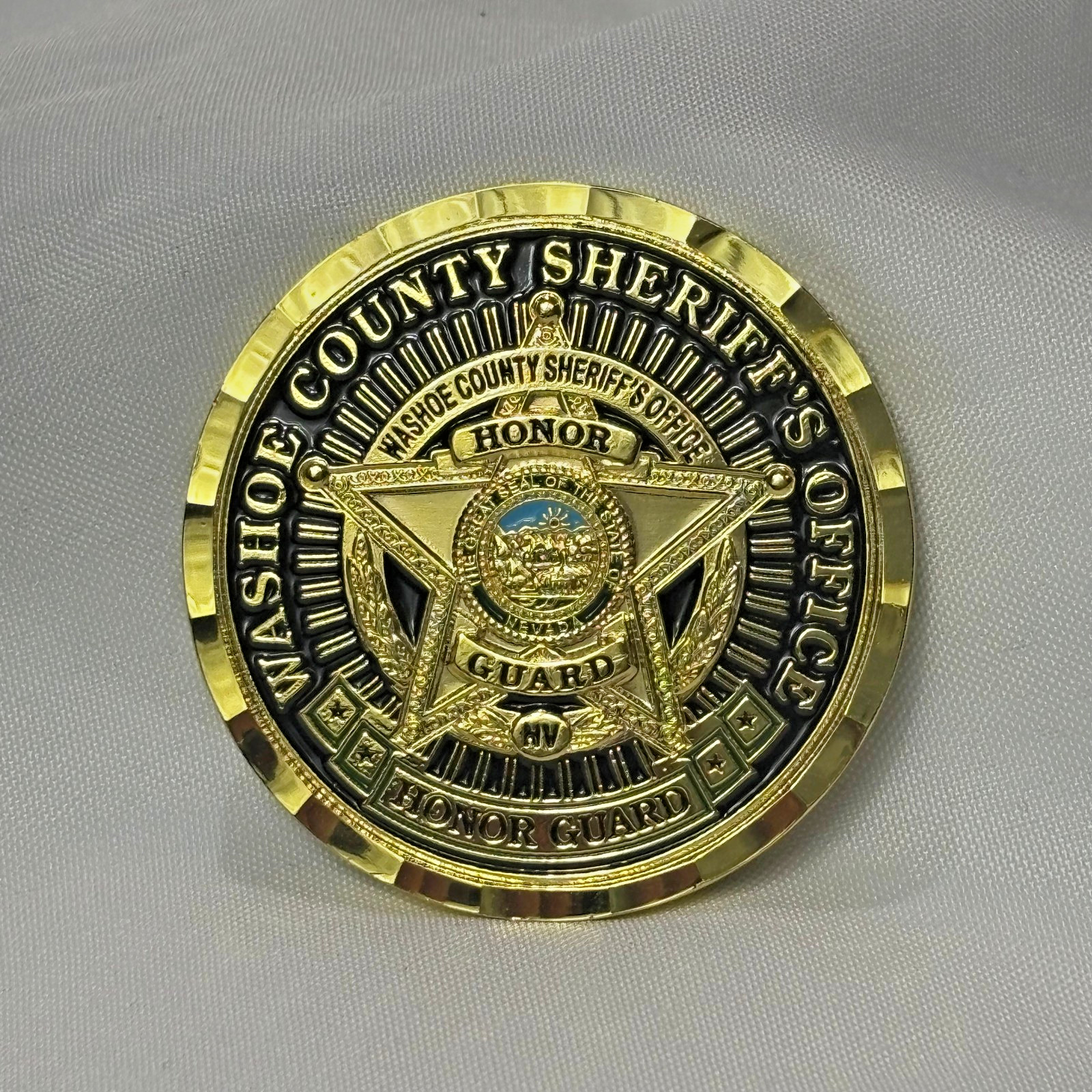 Washoe County Sheriff's Office Challenge Coin Honor Guard State Of Nevada