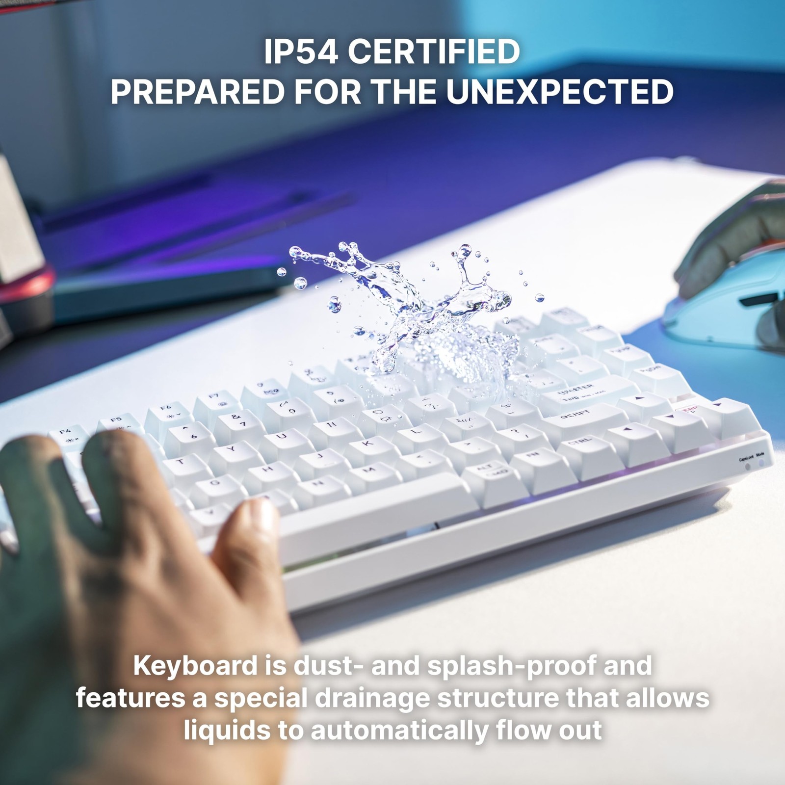 K33 Compact Wireless, 75% Mem-chanical Gaming Keyboard, Multi Device, Bluetoo...