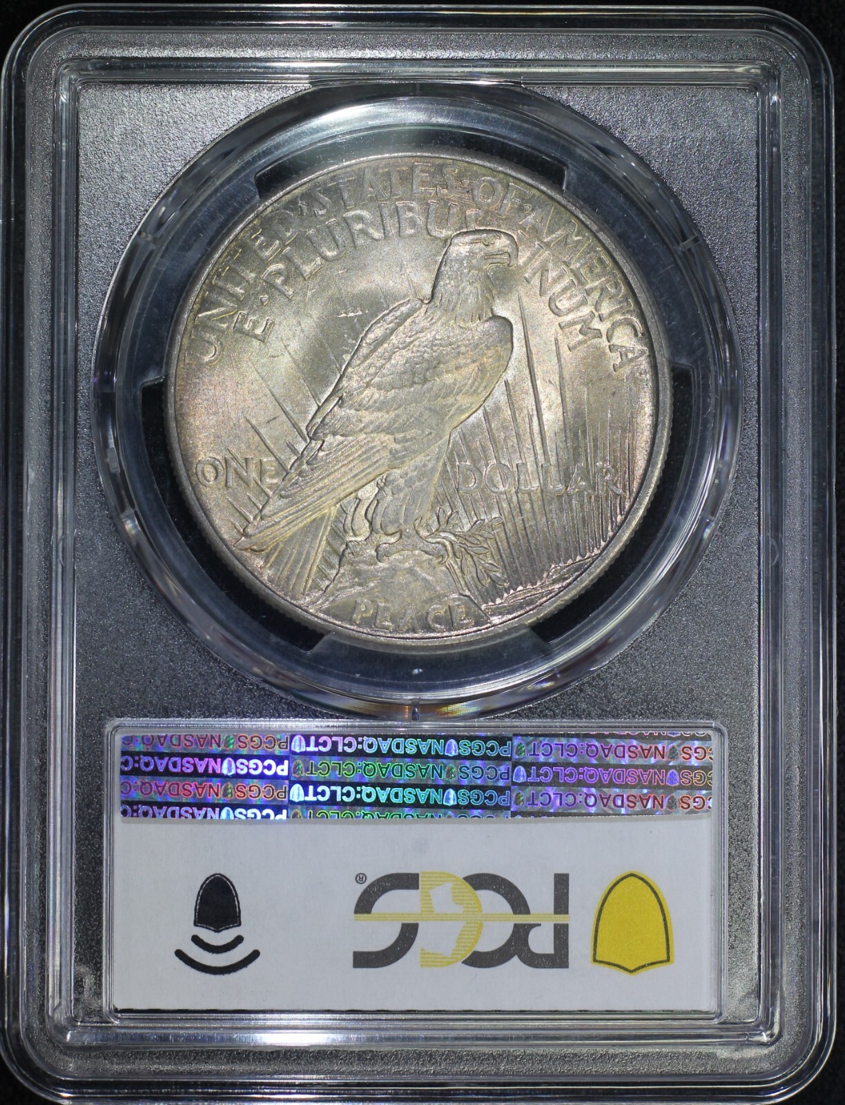 1921 Peace Silver Dollar PCGS MS62 Mint Error Obv Lamination Elite 30 VAM 1H
