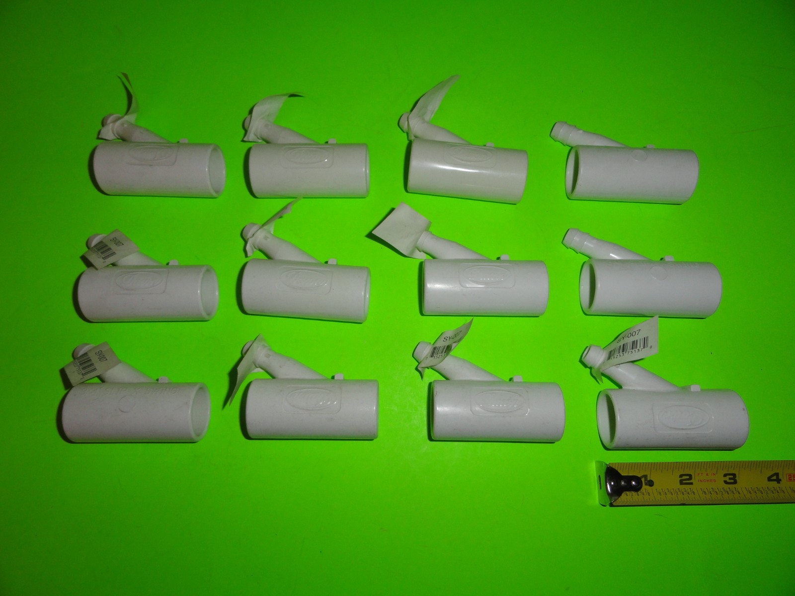 (12pk) Dawn SY-007 / SY007 PVC 3/4" Slip Y x Swing Funny Pipe Sprinkler Watering
