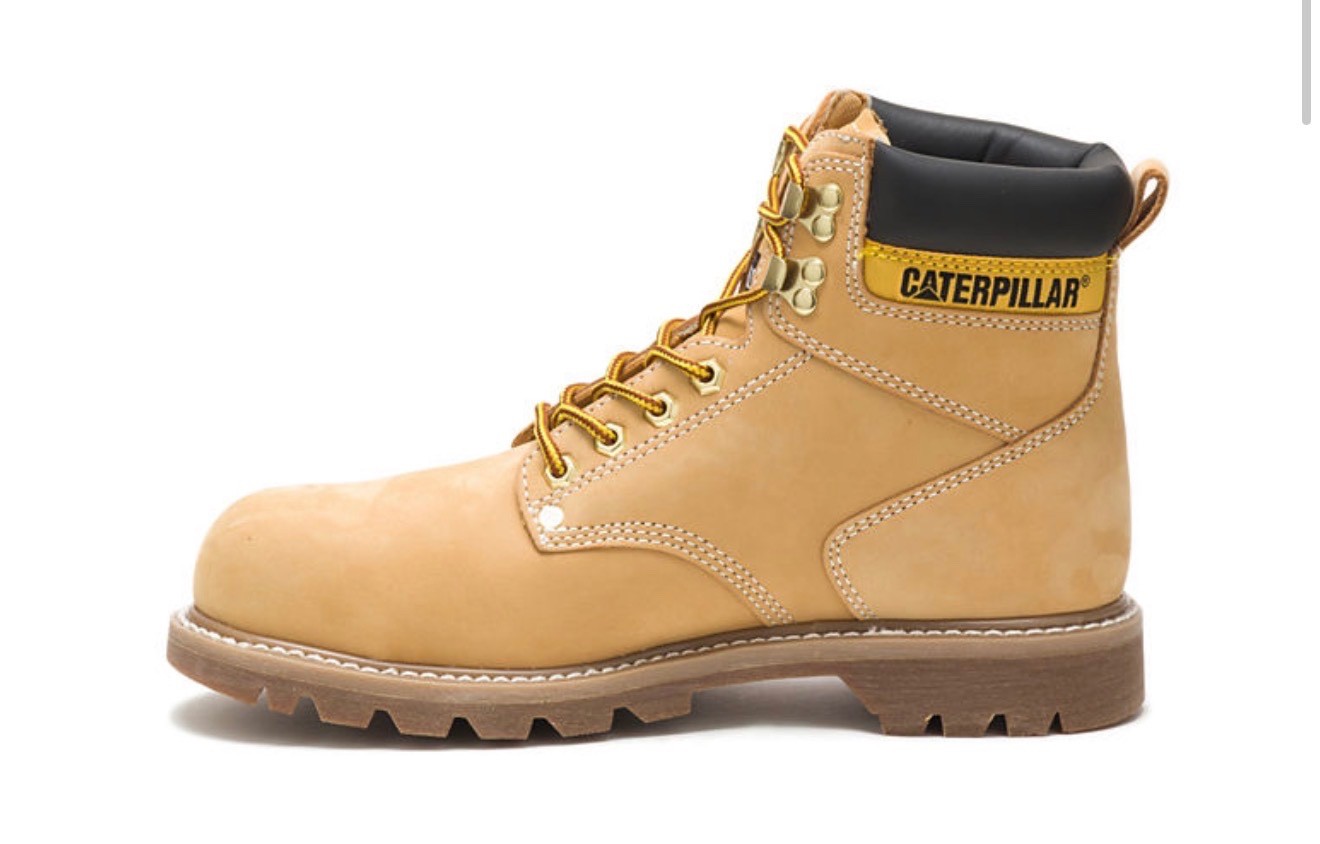 Caterpillar Men's Second Shift Steel Toe Work Boot P89162 Honey Boots Medium Cat