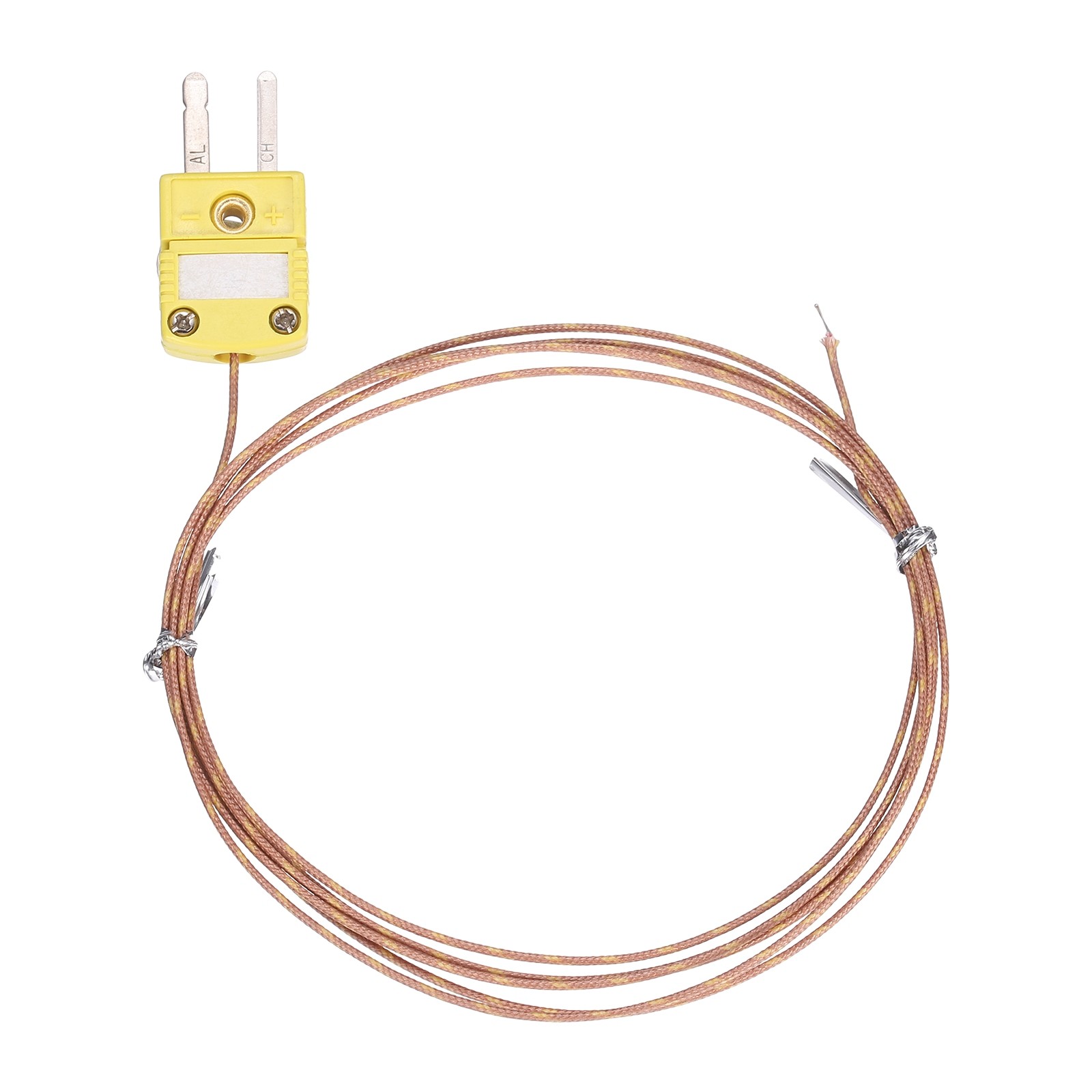 K Type Thermocouple 4.9ft Temperature Sensing Line Measure Range -50°C-482°C