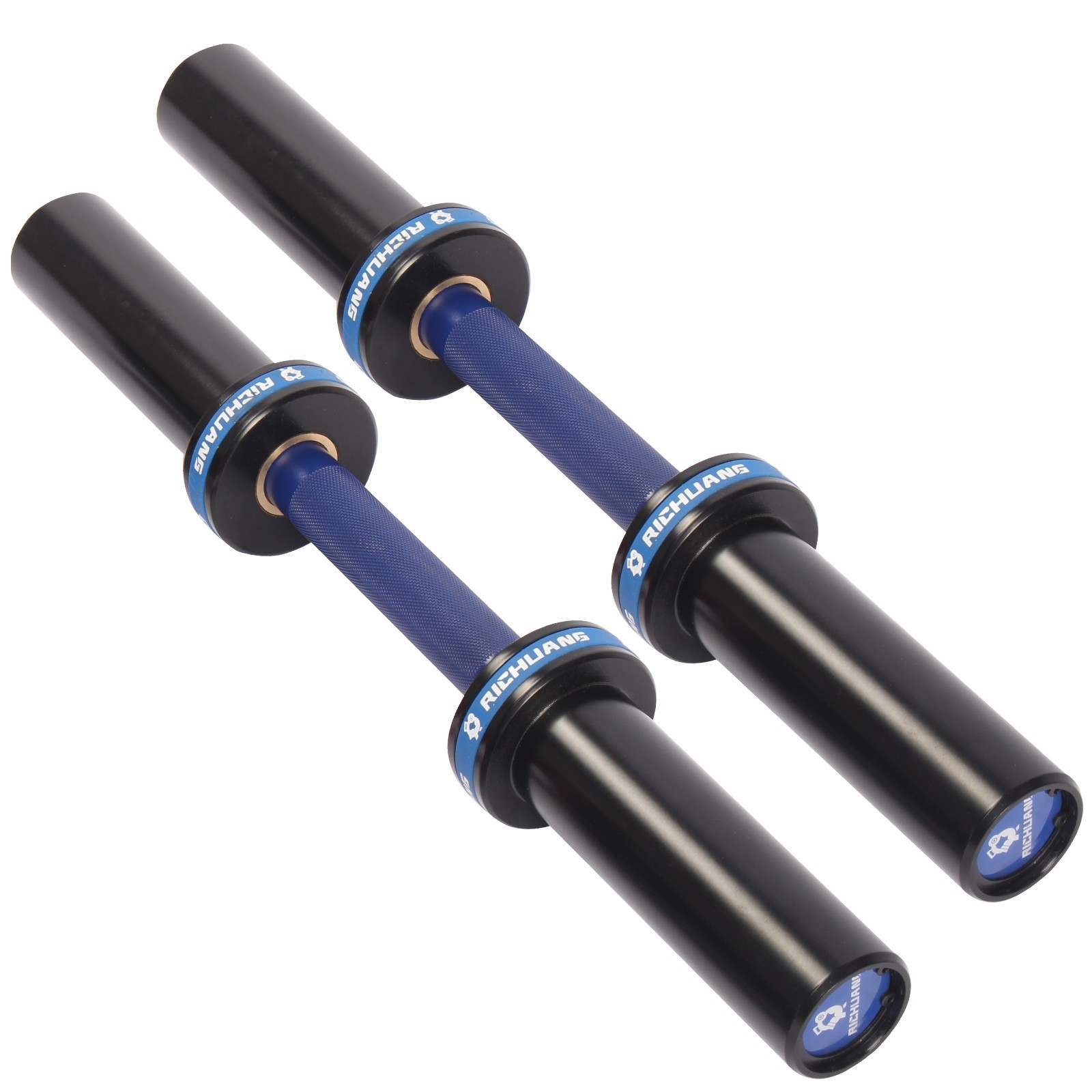 20" 16" Olympic Dumbbell Handles 28mm Pair A3 Steel Ceramic Coating for Home Gym