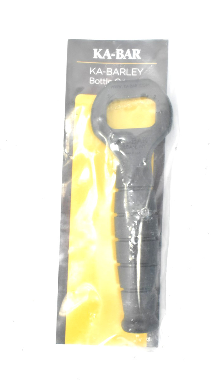 KA-Bar Barley Bottle Opener Grivory Pocket Tool Black Titanium Small Handle