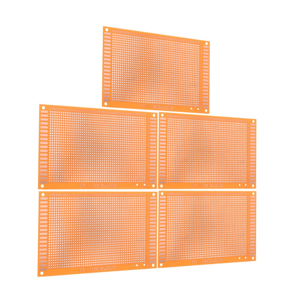 5 Pcs Solderable Breadboard Circuit Practice Boards Electronics Copper for Pcb