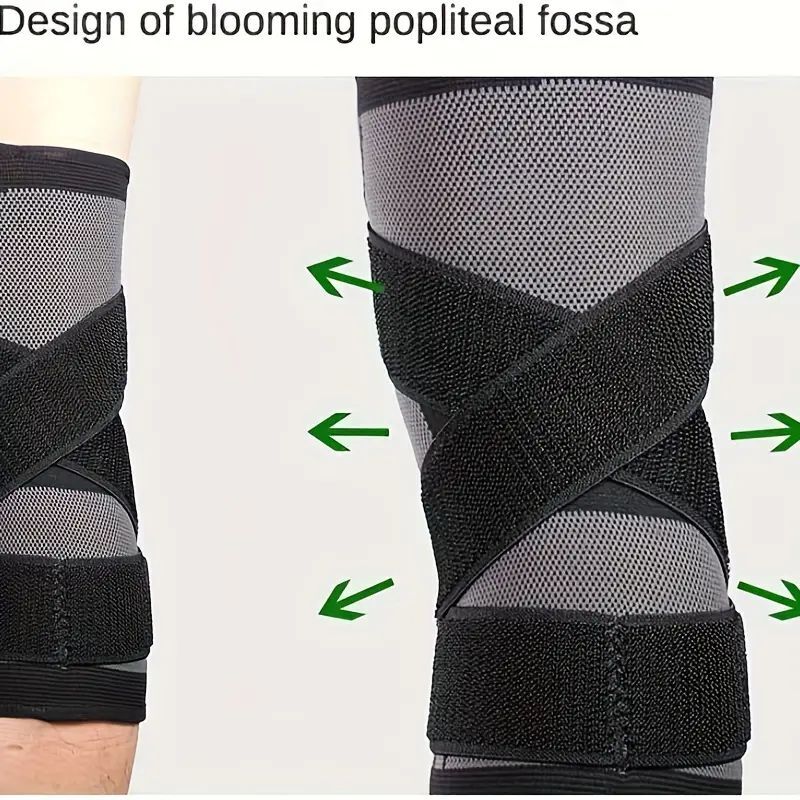 2P Adjustable Knee Compression Support for Arthritis Pain,Running Safety,Unisex