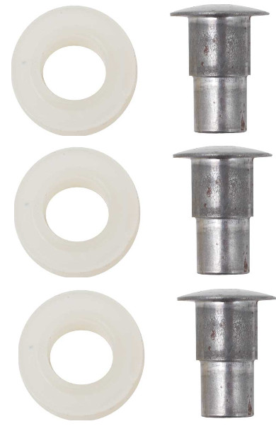 OER 5/16" Window Regulator Roller and Rivet Set 1955-1957 Bel Air 150 210 Nomad