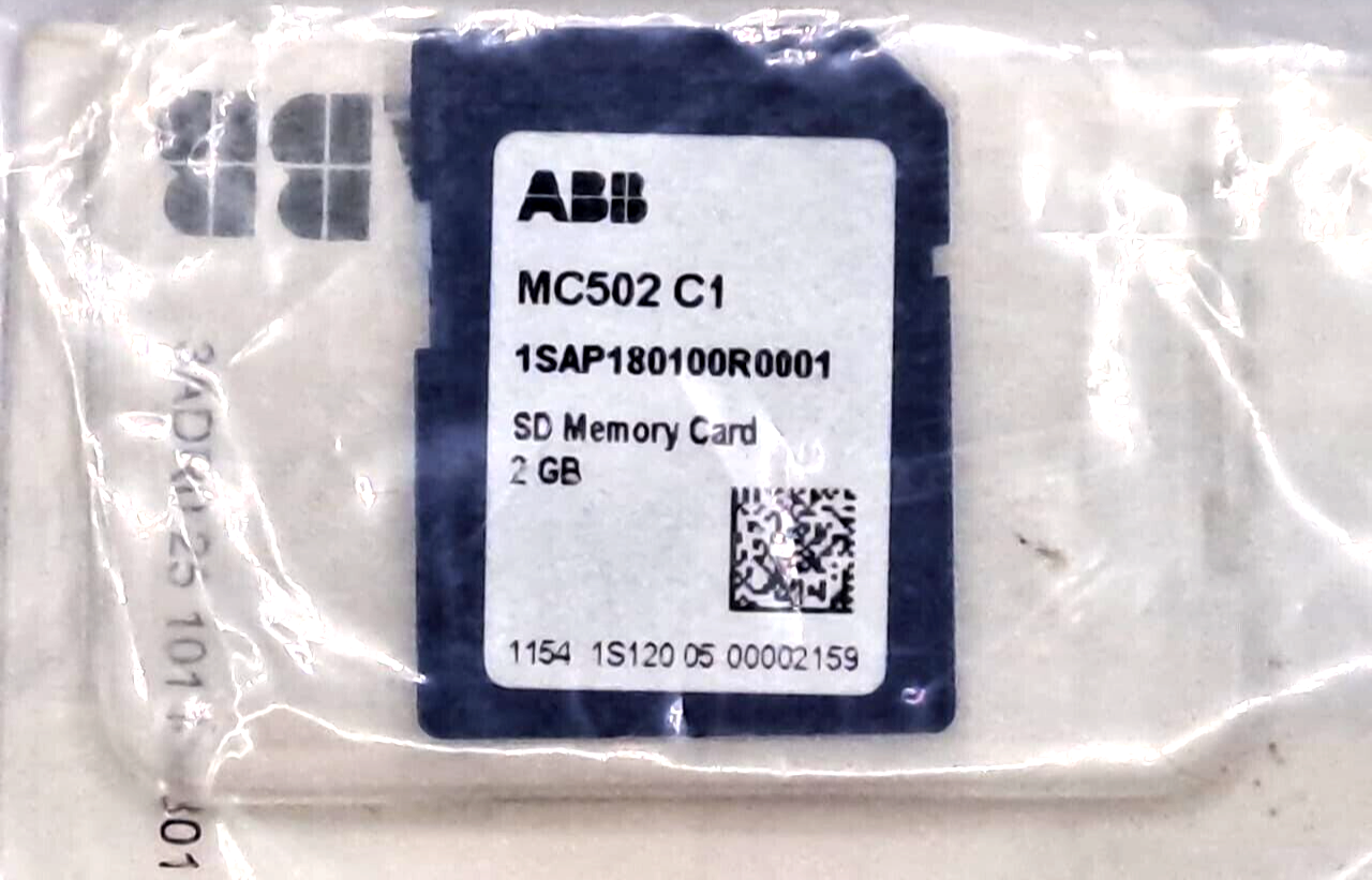 ABB 1SAP180100R0001 SD MEMORY CARD MC502 C1 2GB