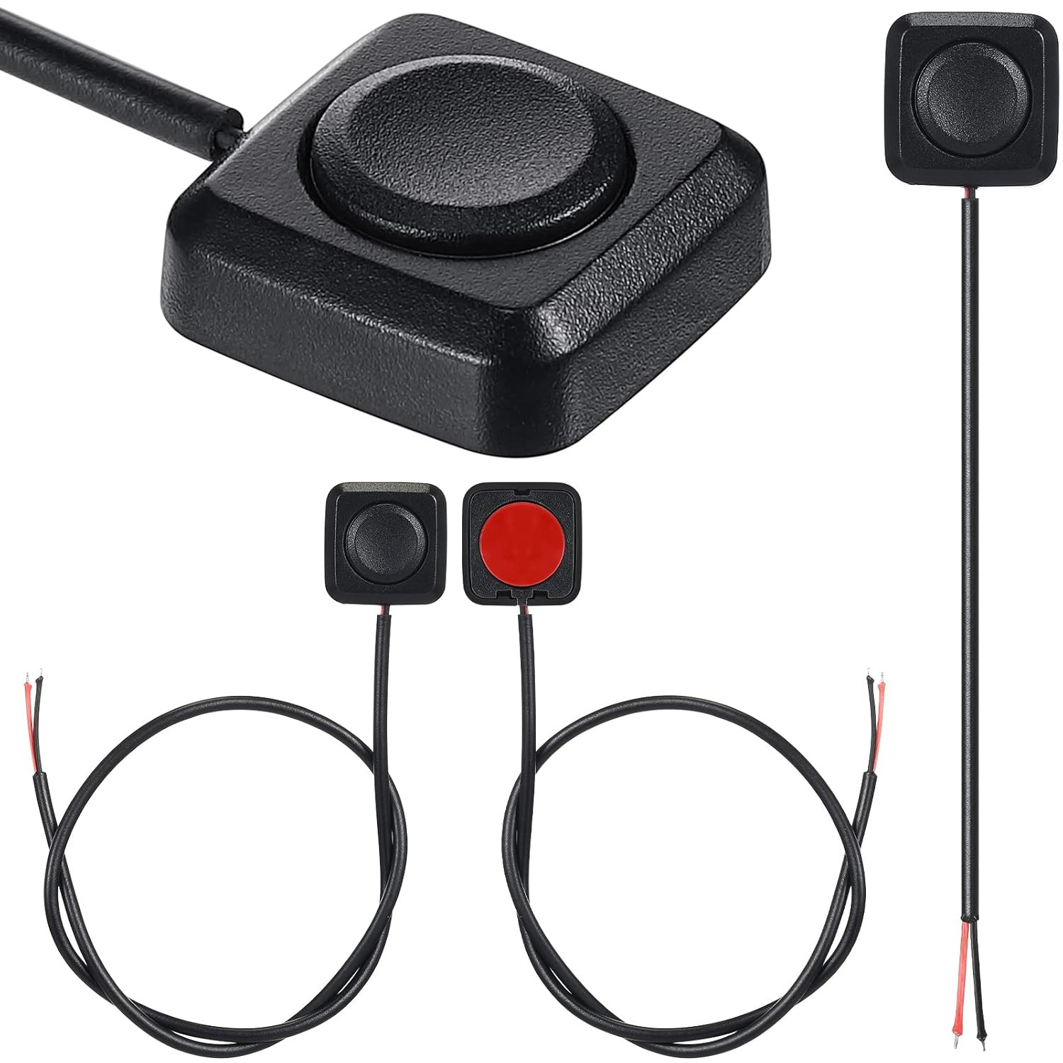 4 Pcs Momentary Push Button Switch 12V 24V Surface Mount Mini Button Switch