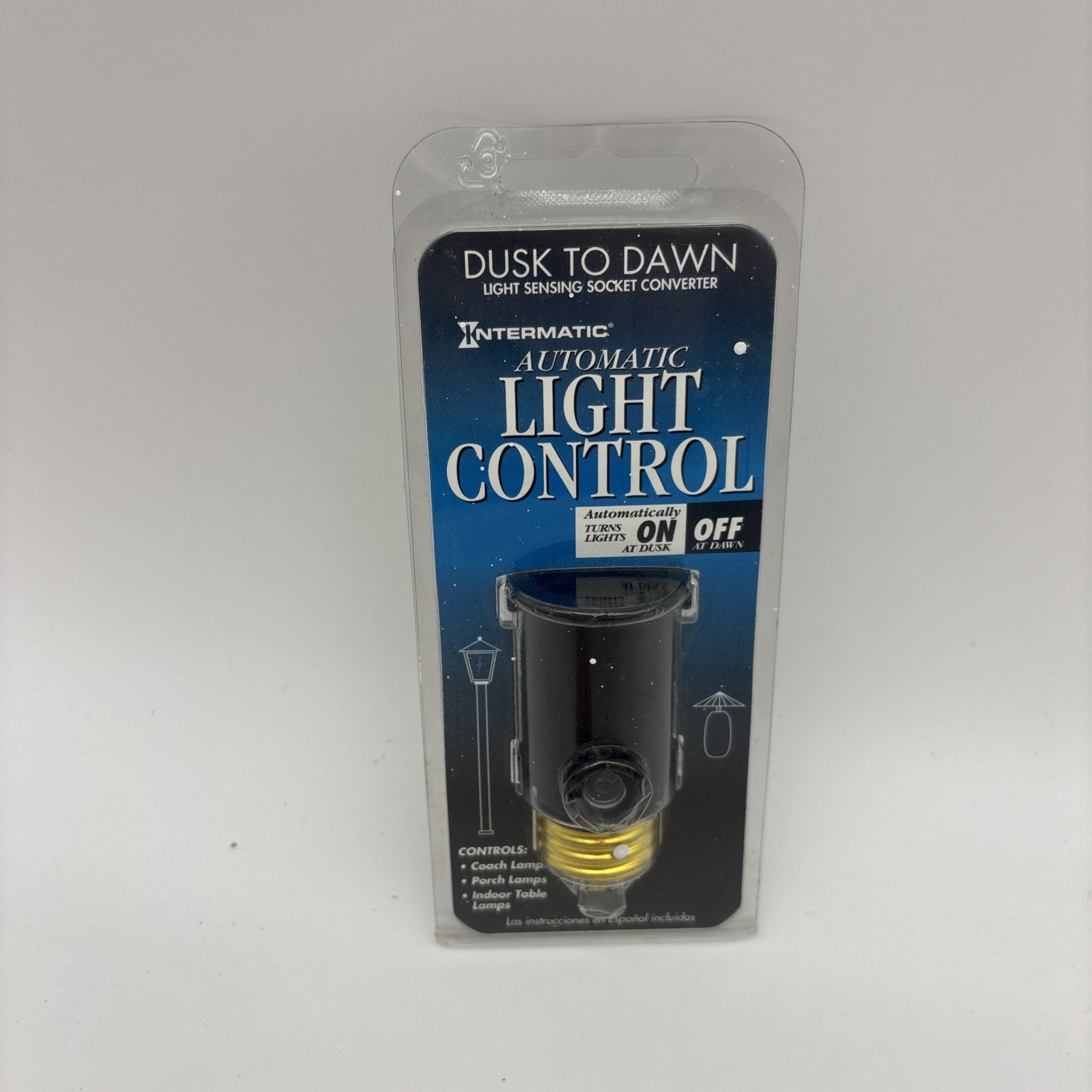 Intermatic Dusk To Dawn Automatic Light Control Sensing Socket Converter #NE1C