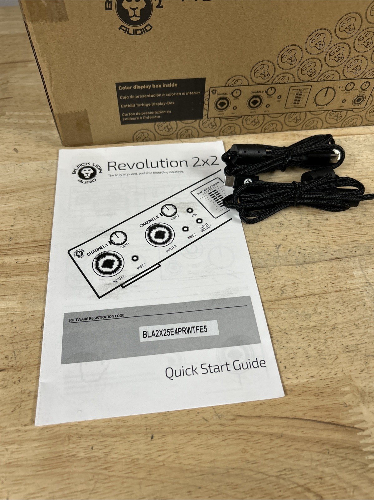 Black Lion Revolution 2x2 USB 2 Channel Portable Recording Interface