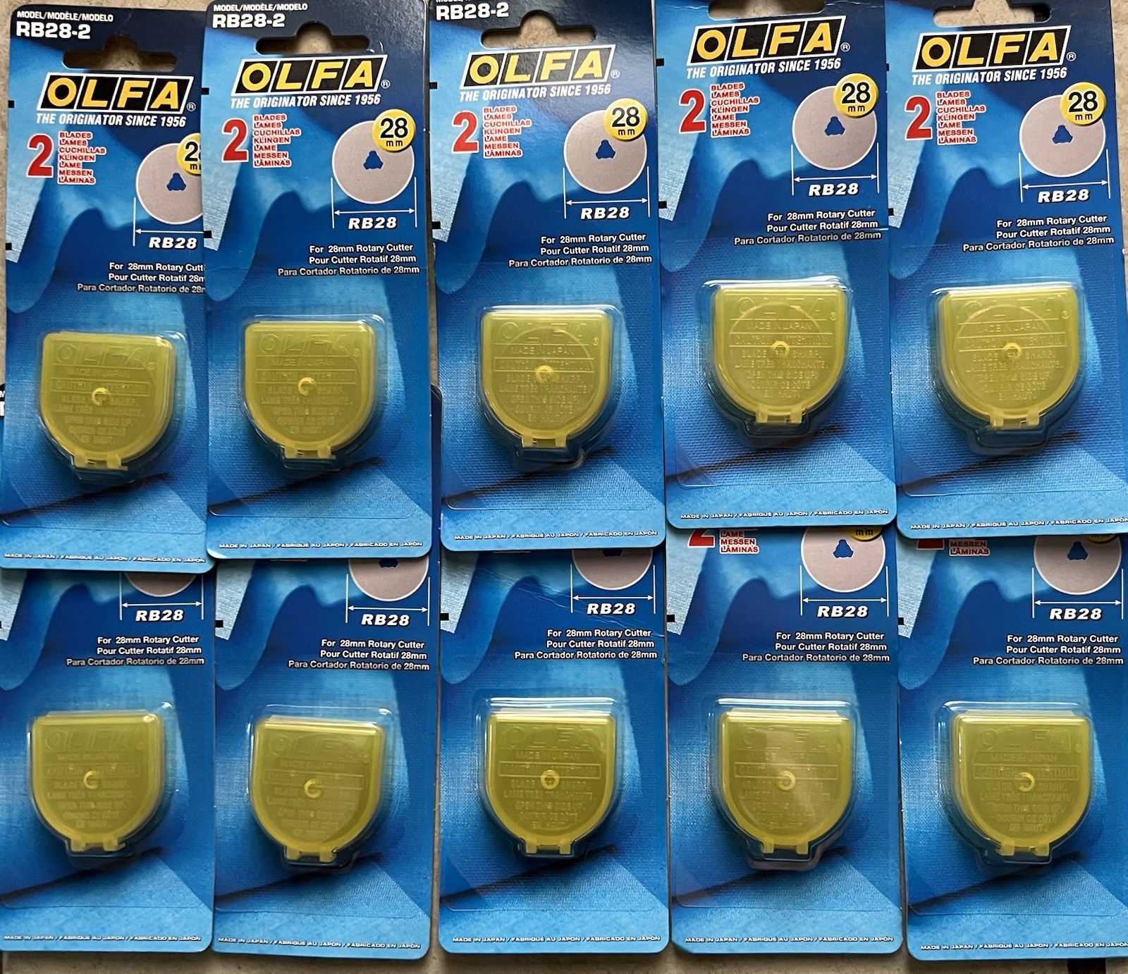OLFA  RB28–2,  28mm Rotary Cutter Replacement Blades  ￼