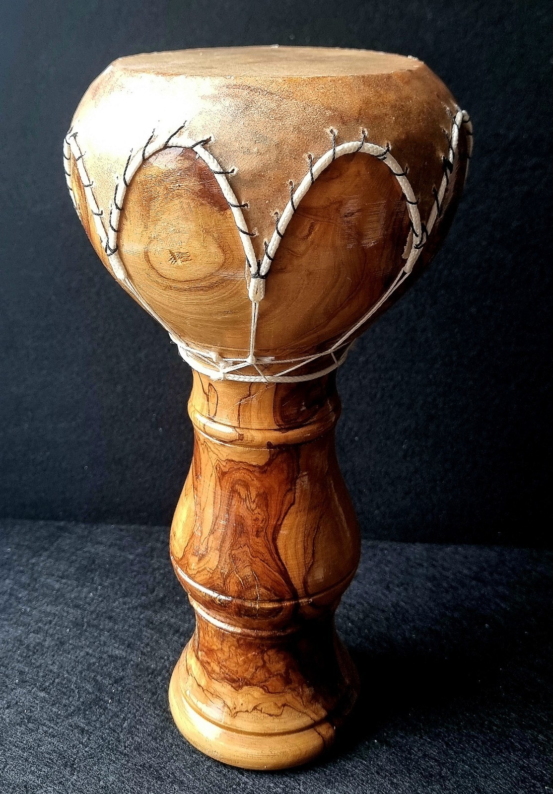 Djembe/Bongo, Wooden African Ethnic Musical Instrument with Real Leather