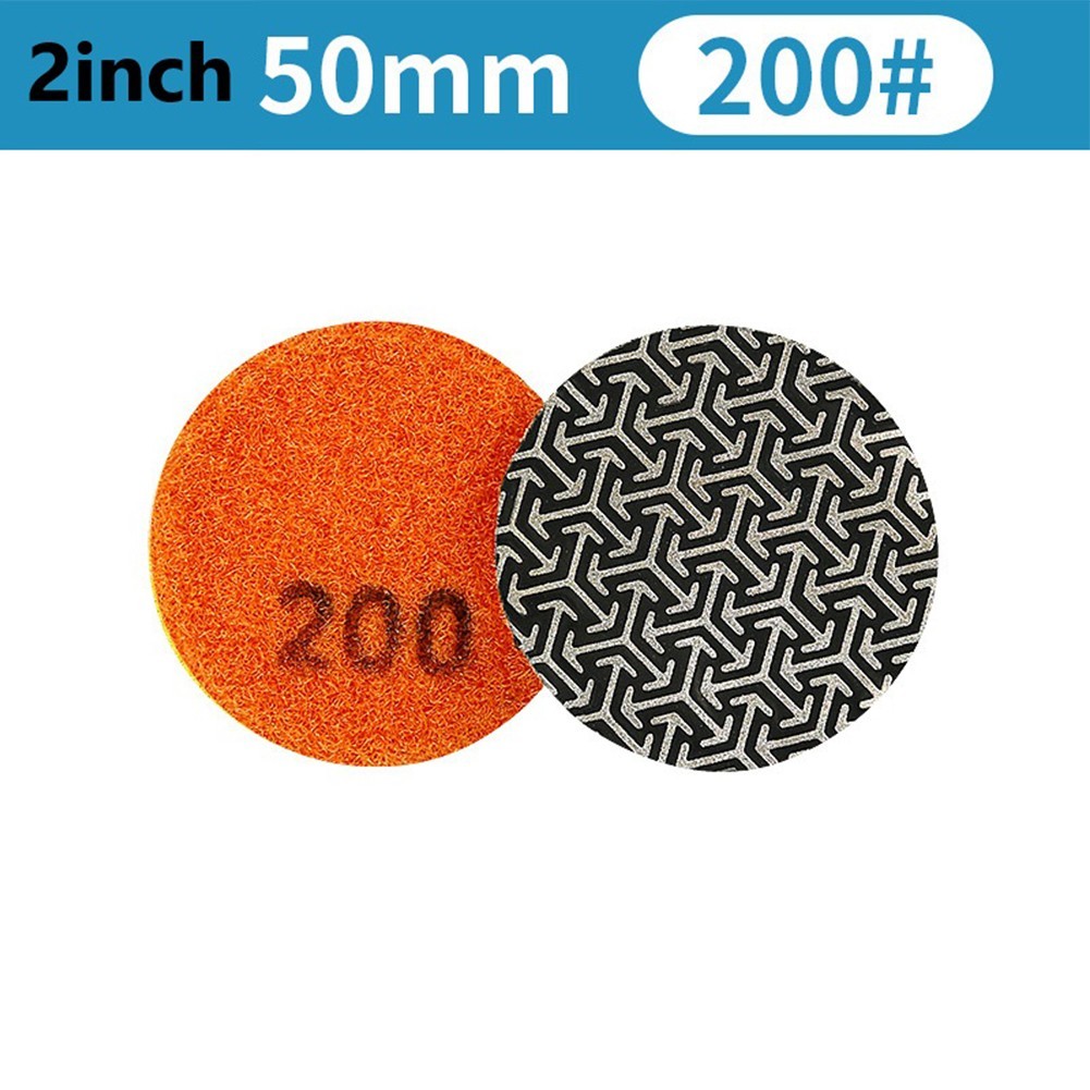 50mm Electroplated Emery Pads Set for Dry or Wet Polishing Applications