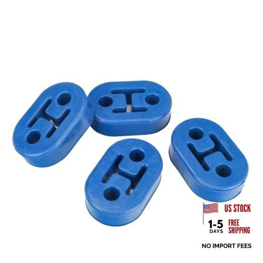 Blue EPDM Exhaust Hangers - More Durable than Rubber - Muffler Bushing Upgrade