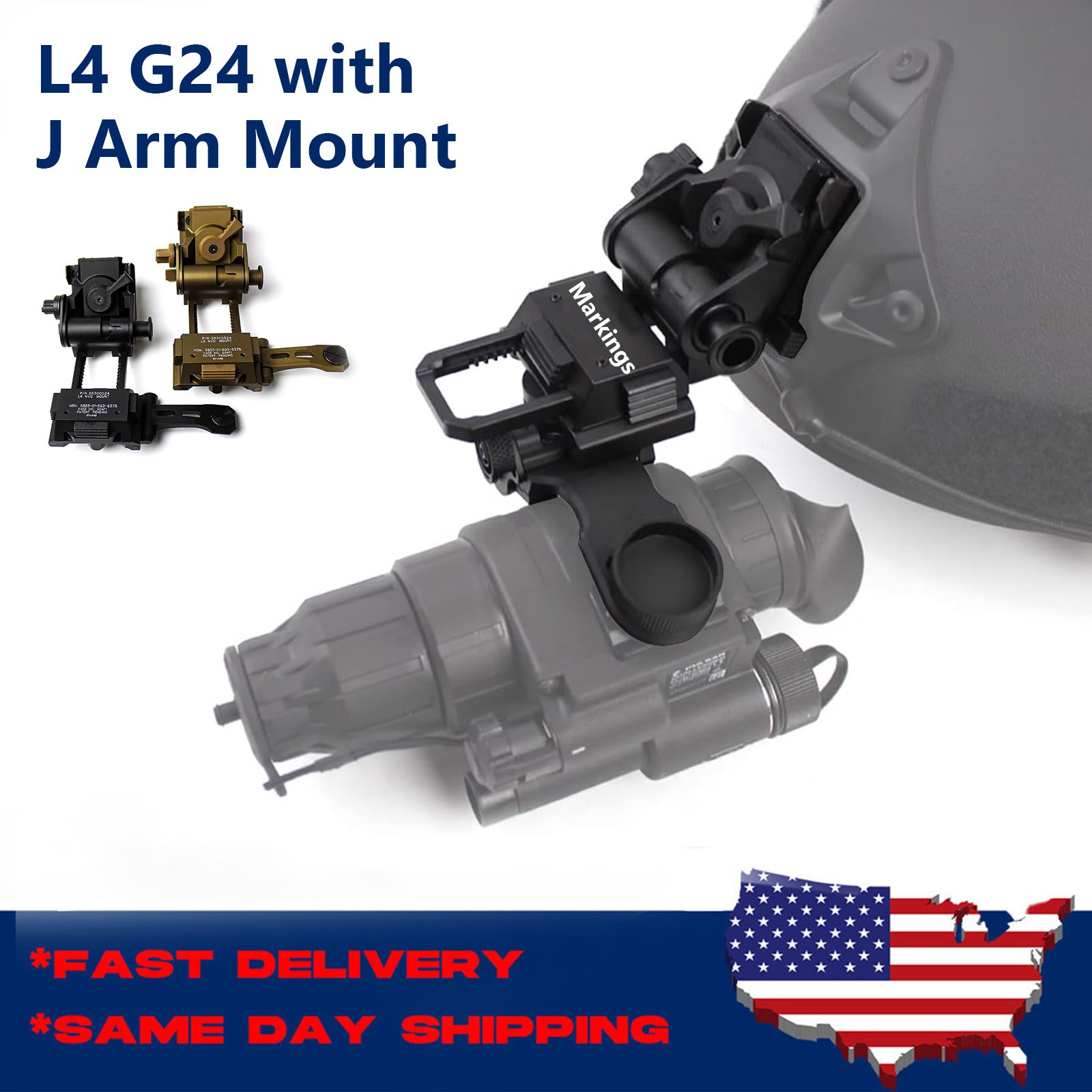SOTAC L4G24 Aluminum L4 G24 Mount with J Arm For PVS14 PVS15 18 Night Vision US