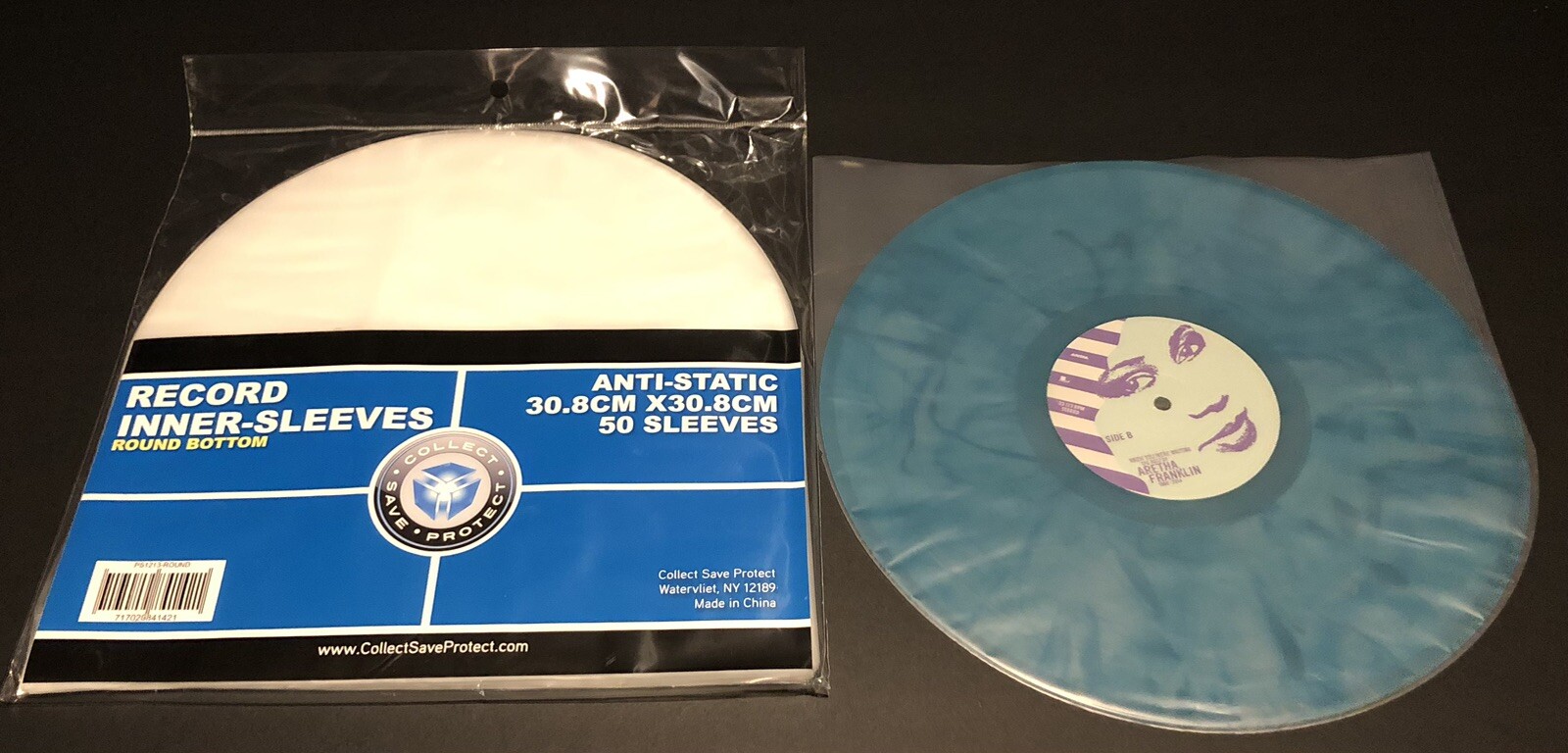 100 LP Inner Sleeves Anti Static Poly Round Bottom 33 rpm 12" Vinyl Record Album