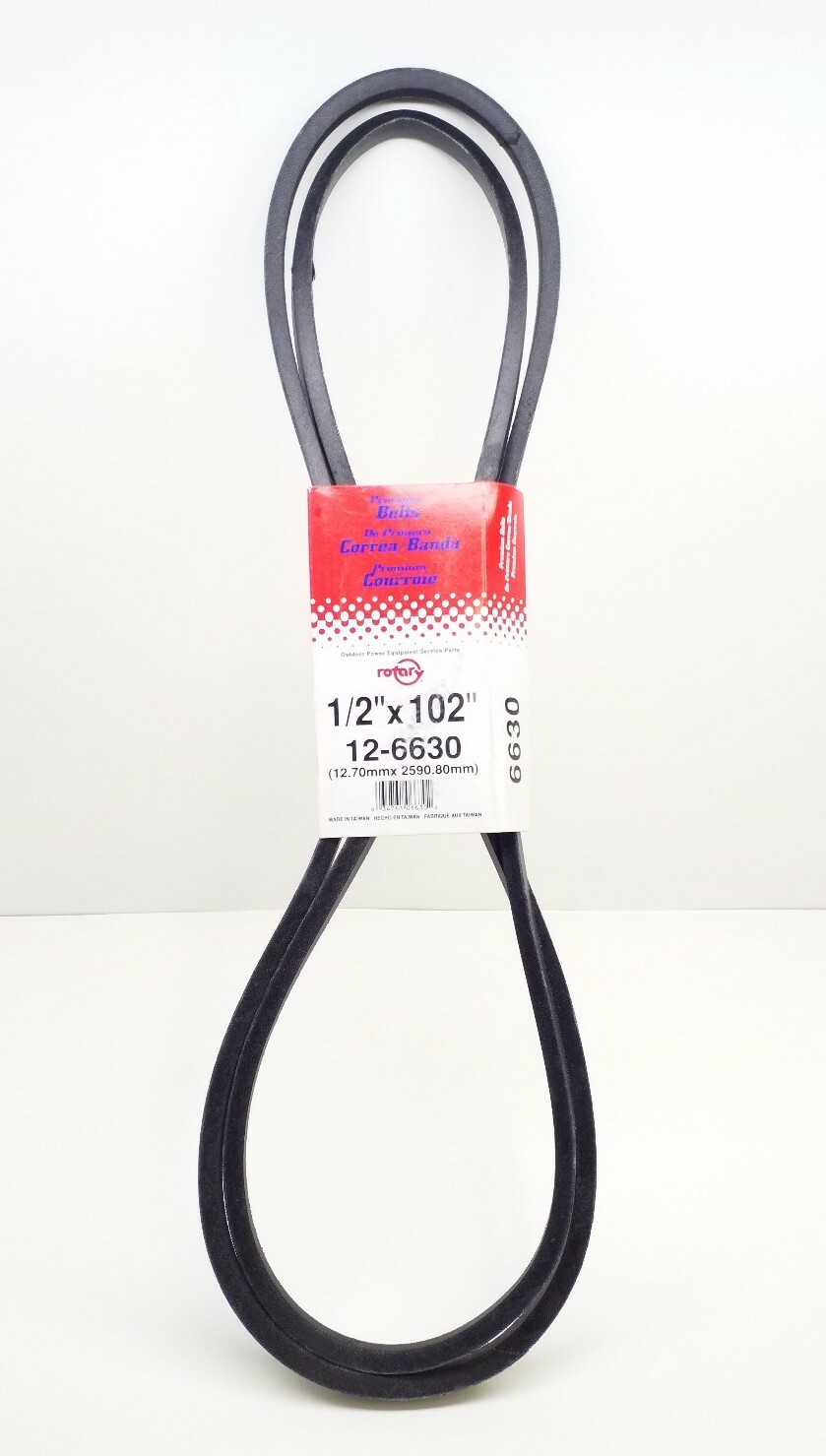 12-6630 4L1020 Rotary Premium Black Belt 1/2"x102"