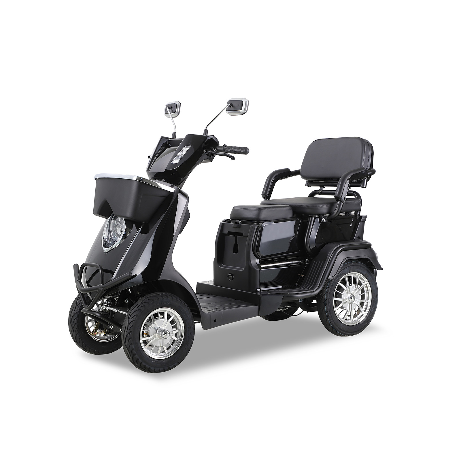 1000W Heavy Duty 4 Wheels 2-Seat Mobility Scooter for Seniors & Adults 500 lbs