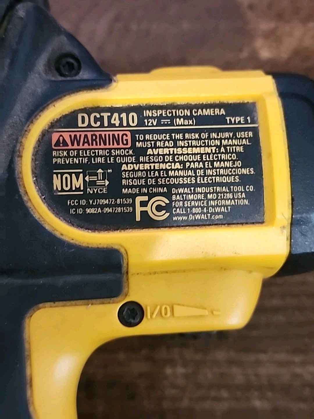 Dewalt Inspection Camera - DCT410 with battery (Untested)