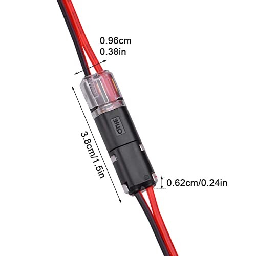 20 PCS Wire Connectors,Double-Wire Push-in Connector Quick Dual Wire Terminal