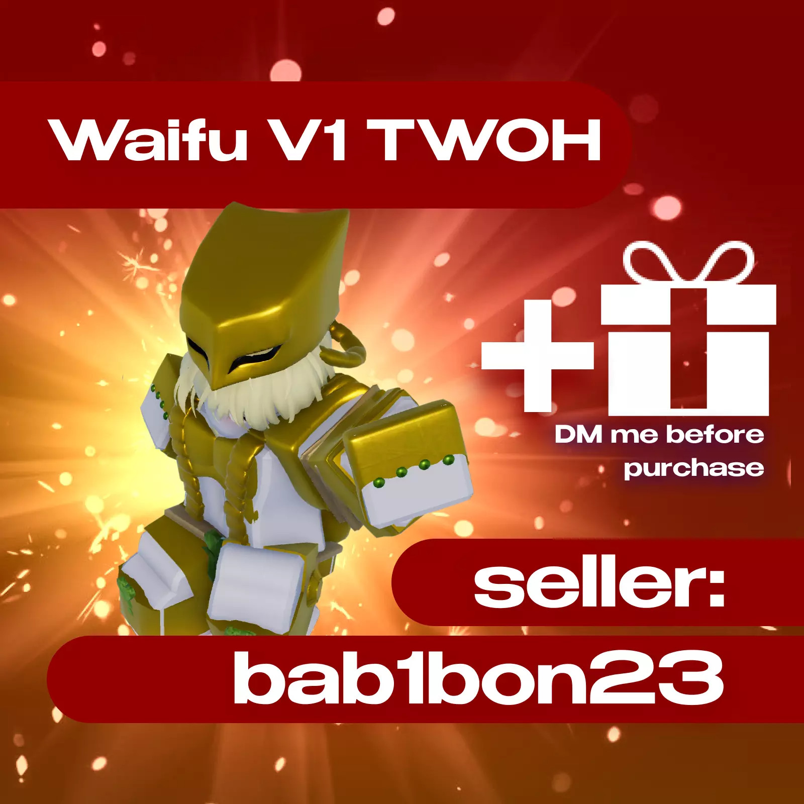 Roblox - YBA / Your Bizarre Adventure - Waifu V1 TWOH