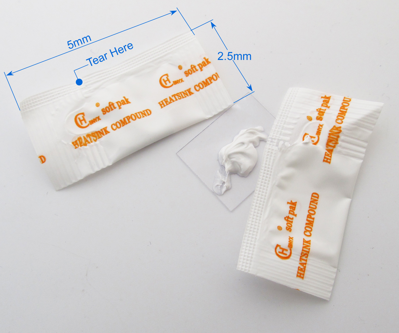 10pcs 0.5g White Conductive Thermal Heatsink Compound Silicone Grease Paste