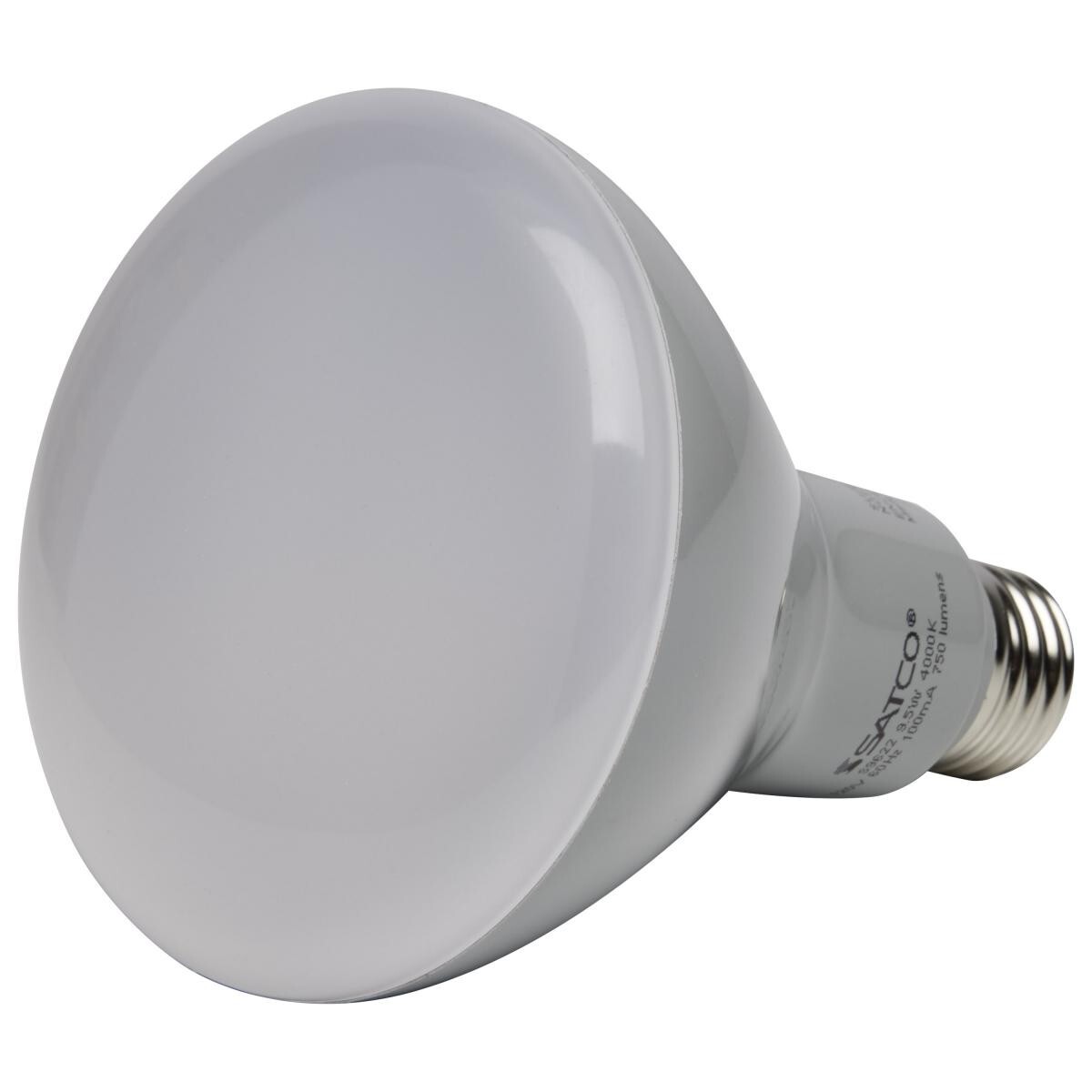 SATCO S9623 - 9.5 Watt BR30 Dimmable LED Light Bulb - 5000K (6 or 12 Pack)