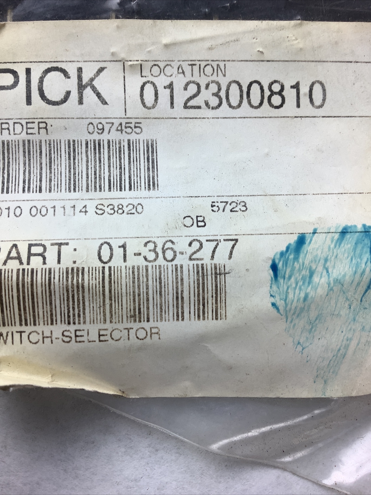 01-36-277 Push Button Selector Switch