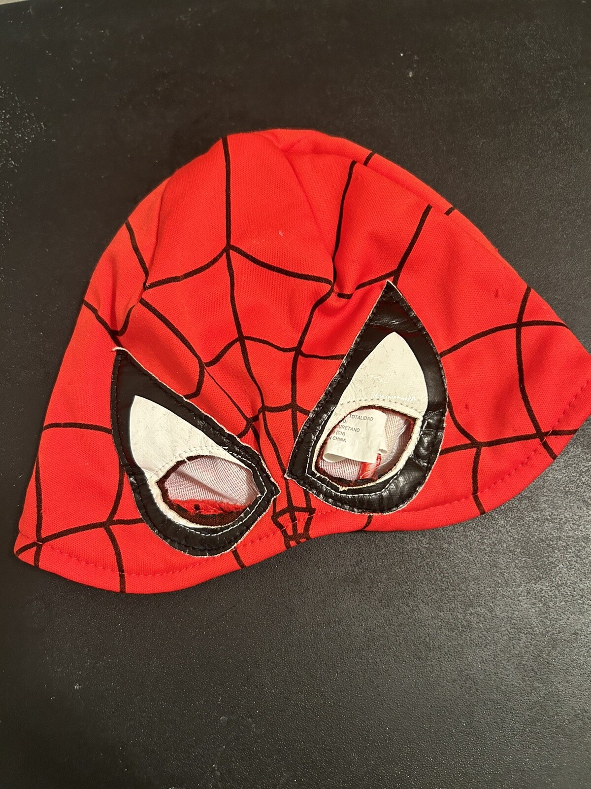 Marvel Spiderman Halloween Hat Partial Mask KIDS One Size Fits Most