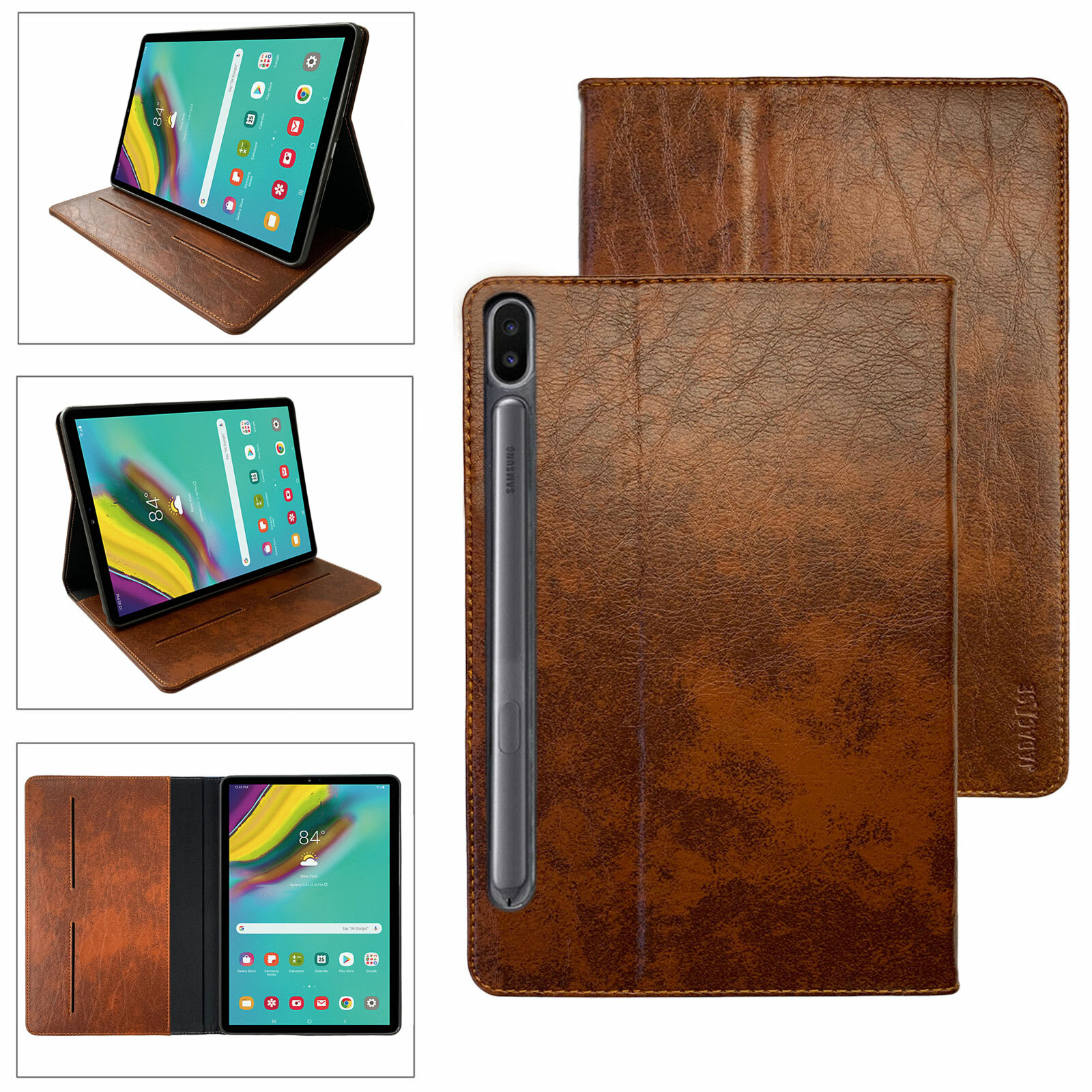 Leather Protective Samsung Galaxy Tab S9 FE+ 12.4" SM-X610/X616 Case Tablet Cover