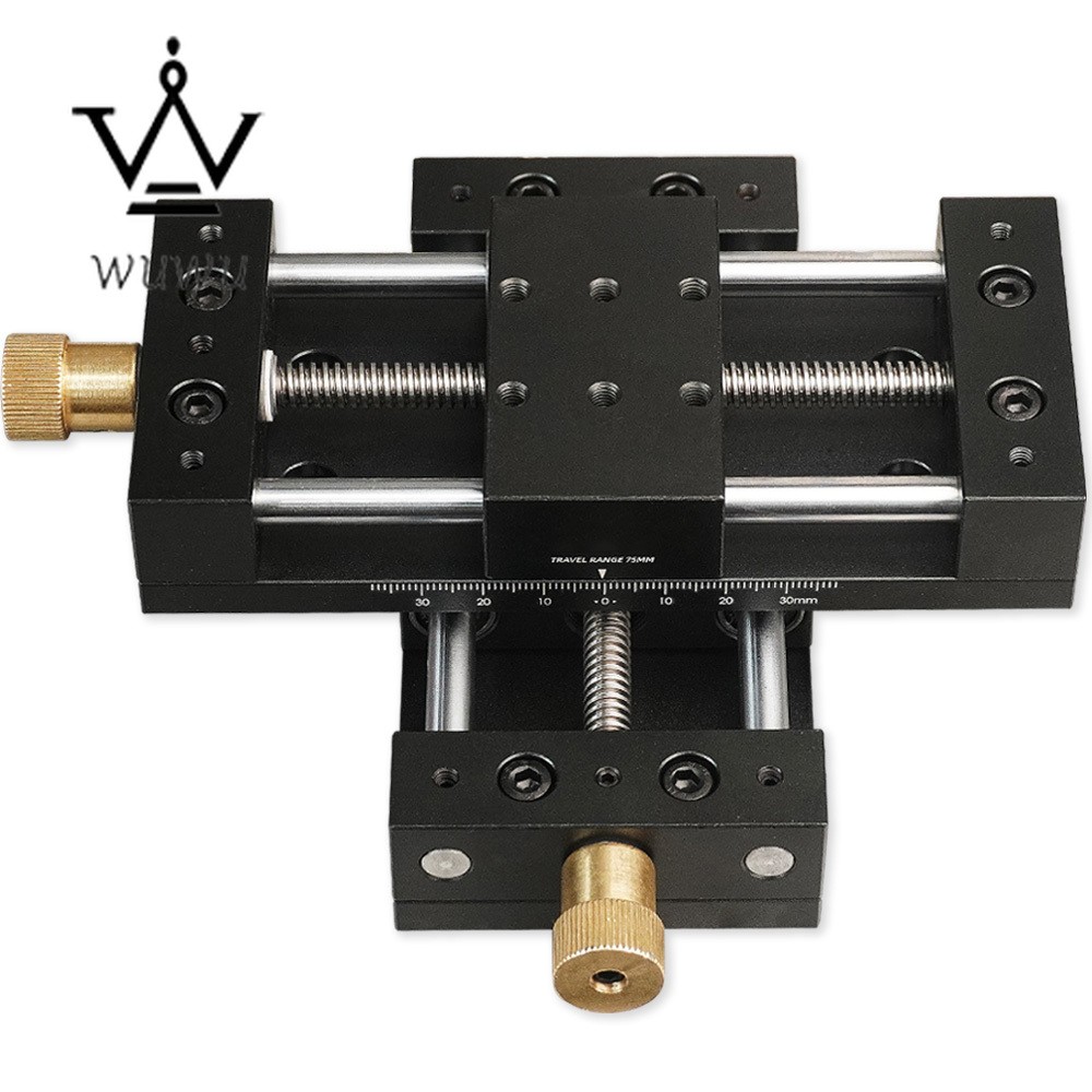 XY Axis Manual Precision Linear Stage Bearing Tuning Platform Sliding Table