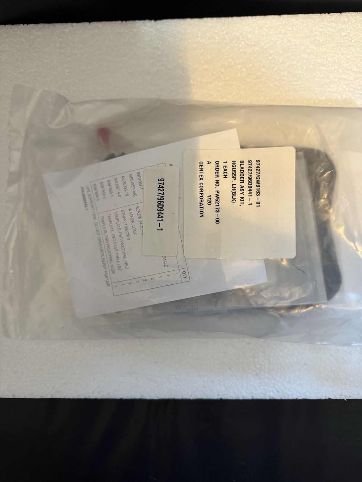 Gentex Combat Edge Assembly Kit LH