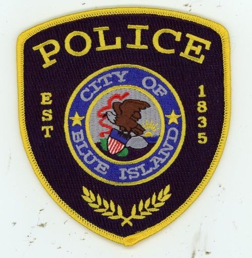 ILLINOIS IL BLUE ISLAND POLICE NICE SHOULDER PATCH SHERIFF