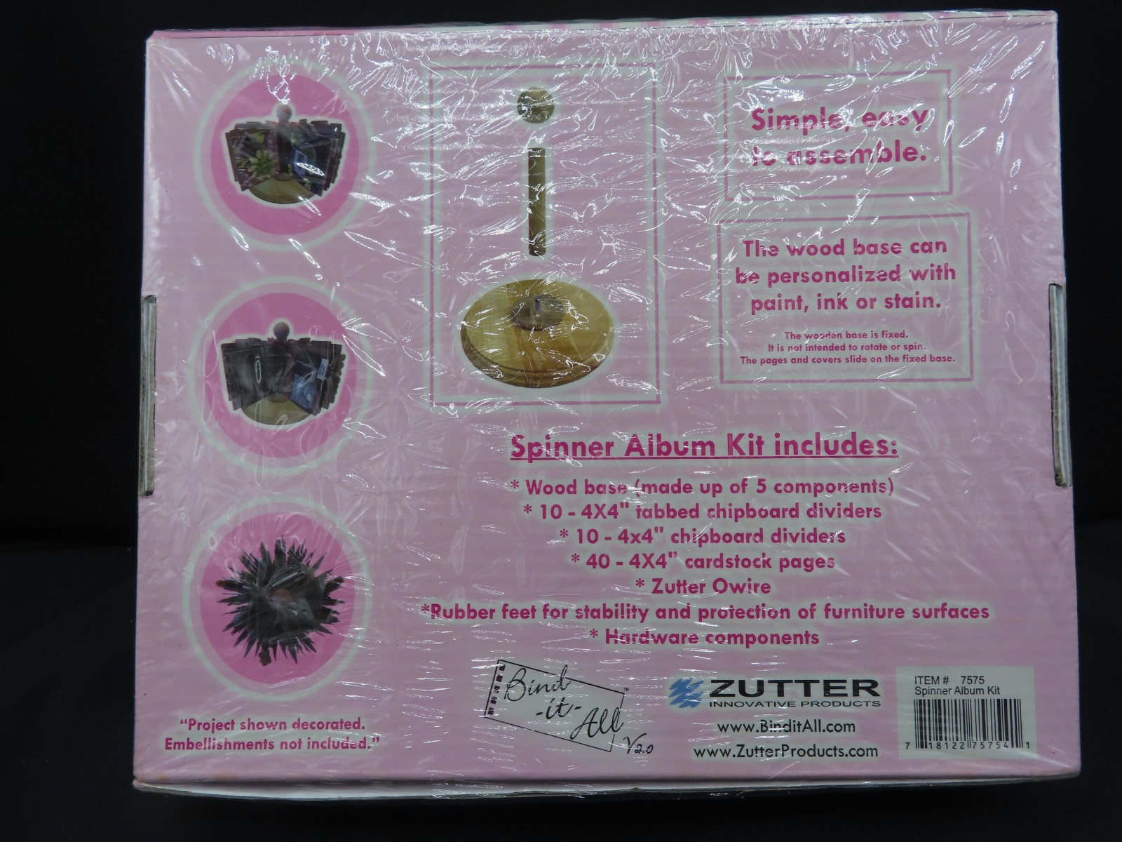Zutter Bind it All V2.0 Machine and Spinner Album Kit. Various Supplies.