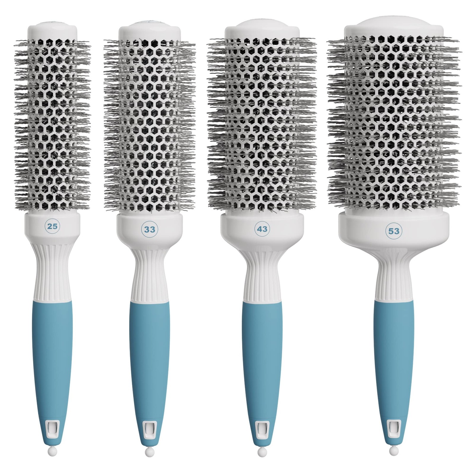 Osensia Round Brush Set For Blow Drying And Styling - Ceramic Ionic Thermal