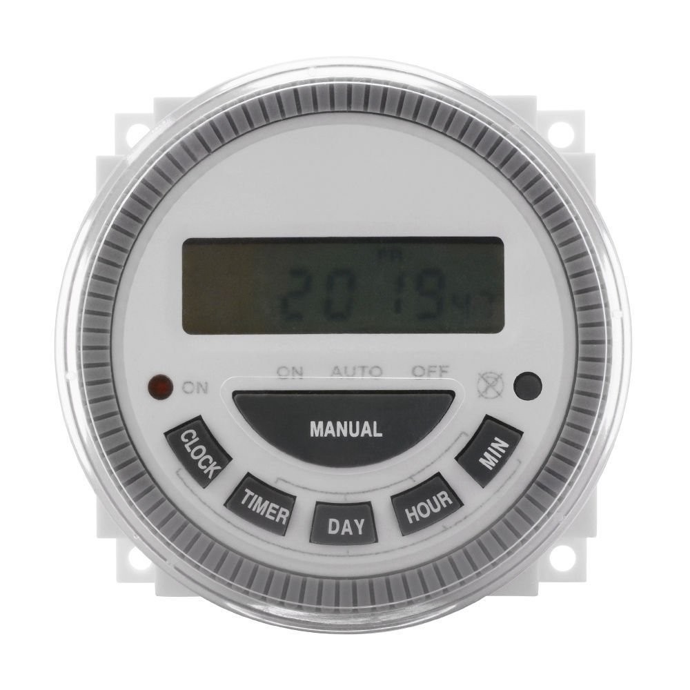 7 Day Programmable Timer Switch- Pool/Gate/Sprinklers/Lights- 120v Input - ET...