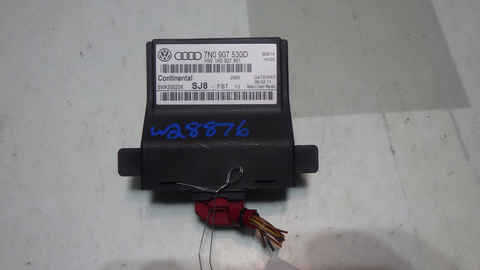 11 VOLKSWAGEN TIGUAN GATEWAY CONTROL MODULE 7N0907530D