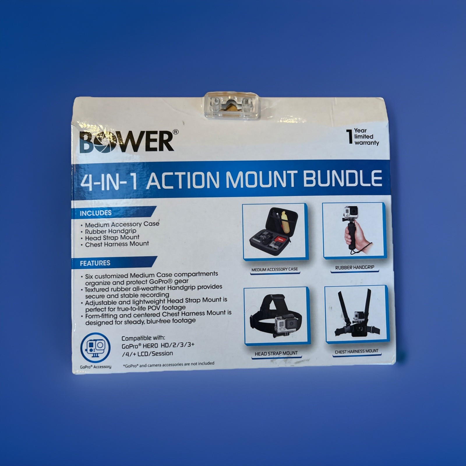 Bower Xtreme Action Series 4-in-1 Kit Mount Bundle Same Day Shipping!🔥