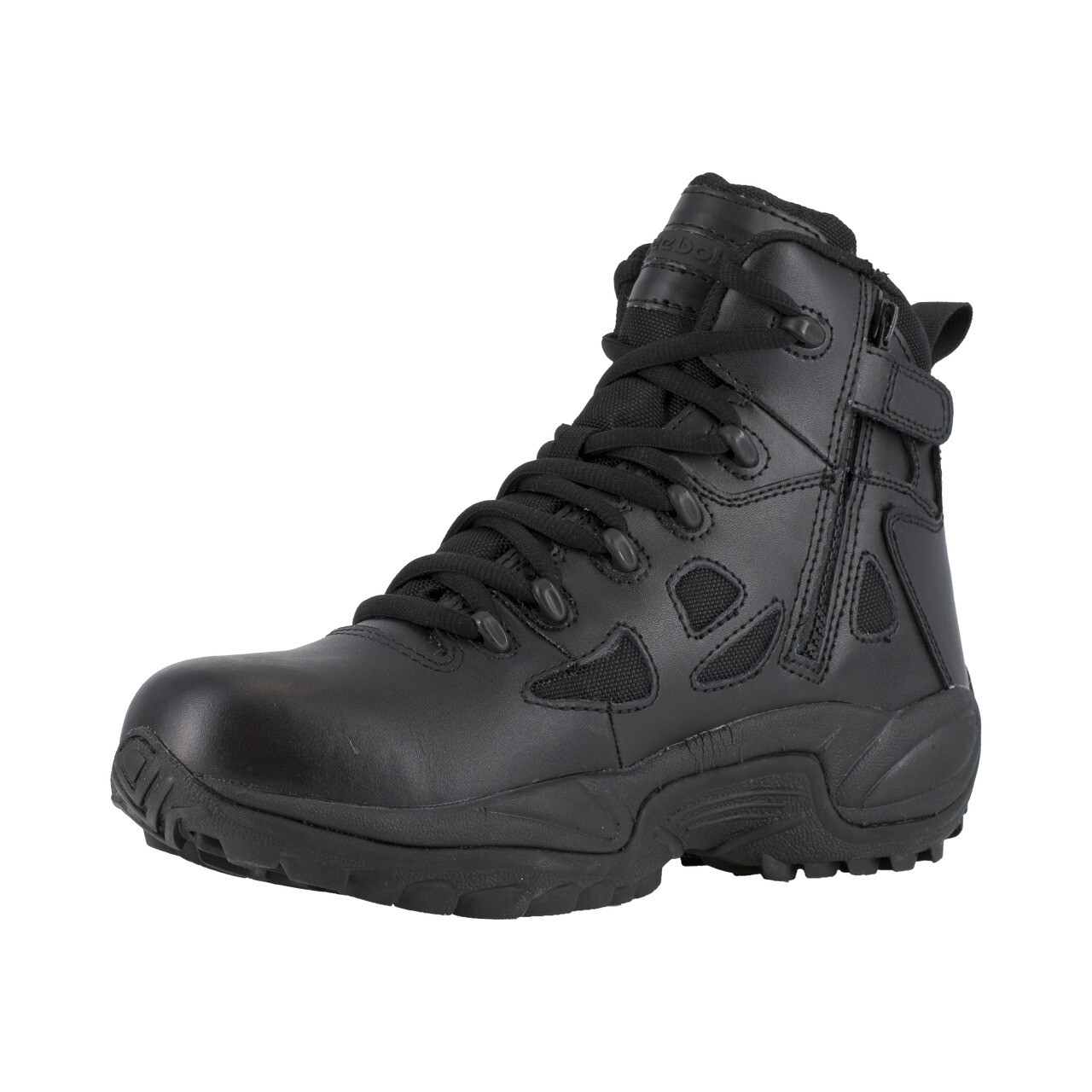 REEBOK BLACK 6" STEALTH BOOT SIDE ZIP SOFT TOE BOOTS RB8678 - ALL SIZES - NEW