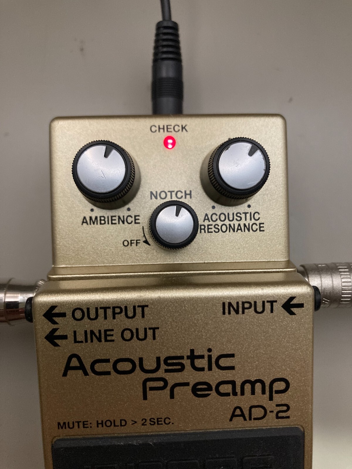Boss AD-2 Acoustic Preamp Guitar Effects Pedal Tested Working