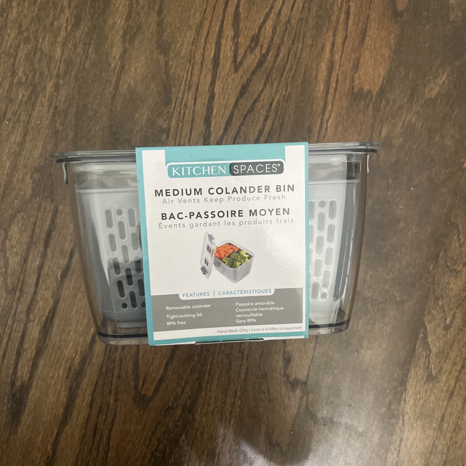 Kitchen Spaces - 1465A6-AMZ Kitchen Spaces Colander Bin Medium Gray