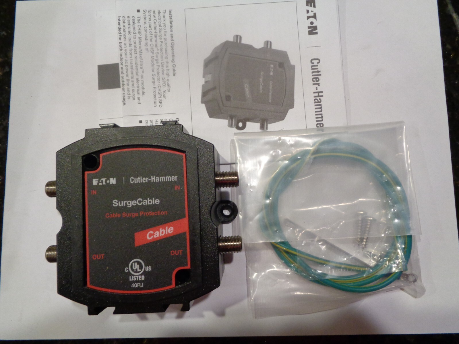 NOB EATON DCXCAB2 CABLE SURGETRAP