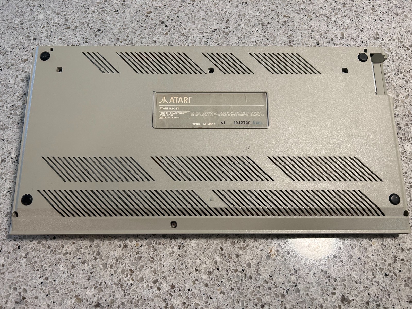 Atari 520ST Computer Tested Working, w power supply, no cables