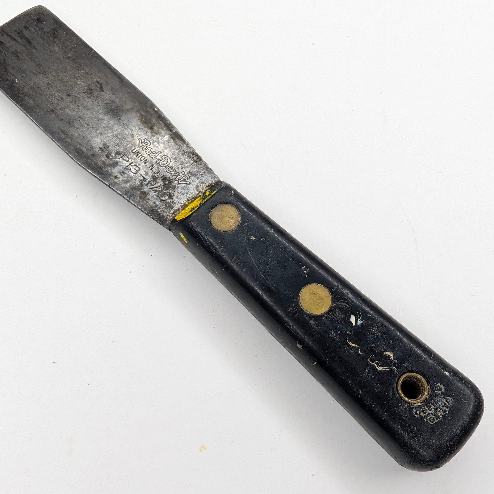 Vtg Red Devil P13-1 1/4 Putty Knife Scraper Union NJ USA Carbon Steel Hand Tool
