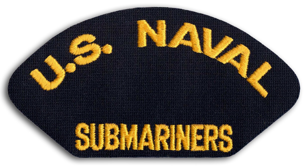 US Navy Naval Submariners Veteran Cap Patch Iron-On