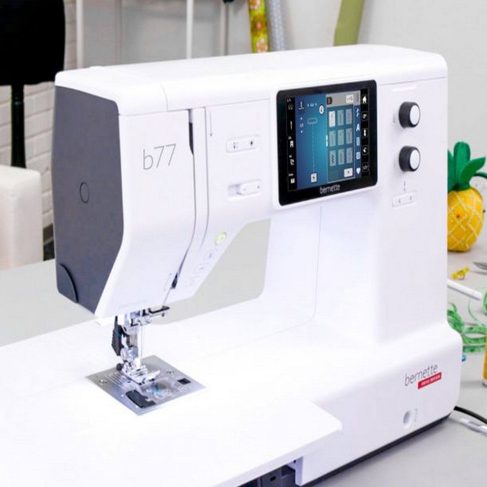 Bernette B77 Deco Sewing & Quilting Machine Bundle with 100 Thread Spools