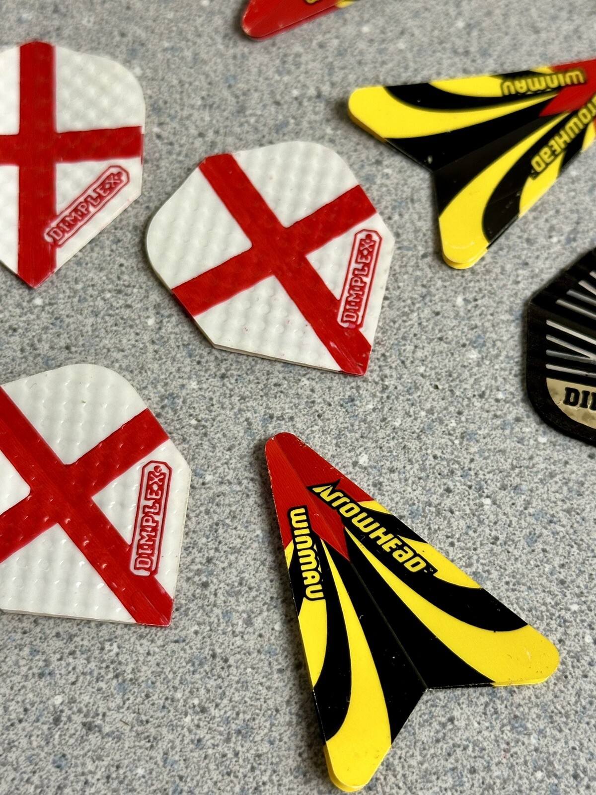 Vintage Harrows Dimplex Darts Flights Lot 9